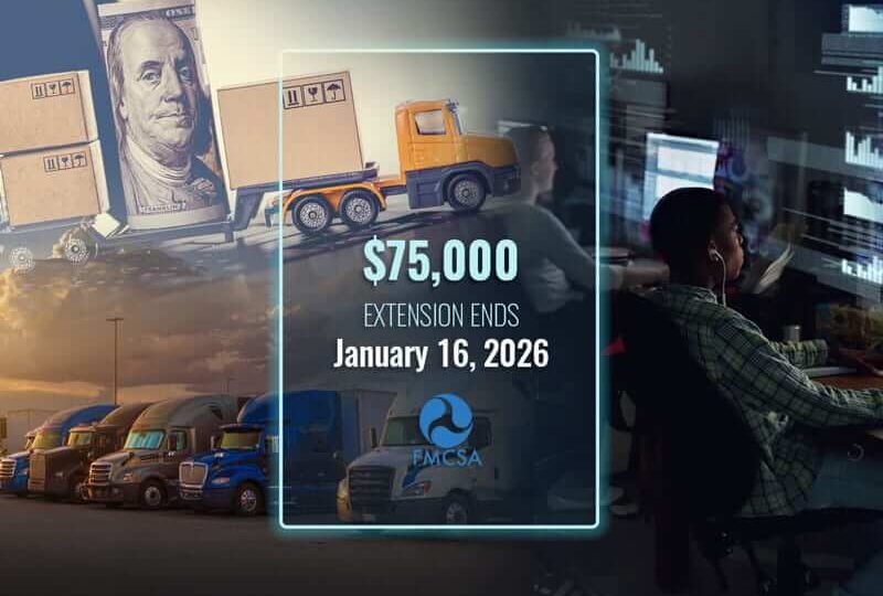 Semi trucks, logistics specialists, and the implementation date of the new brokers & forwarders rule from FMCSA